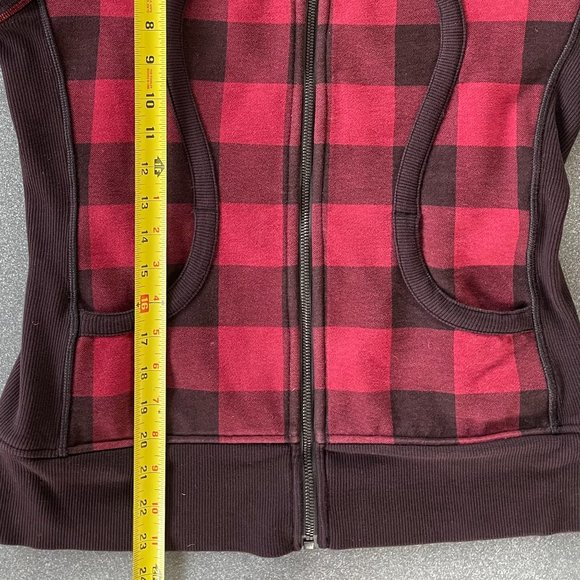 RARE EUC Lululemon Scuba Hoodie II in Buffalo Plaid Mini Camp Check size 8 - Picture 7 of 10